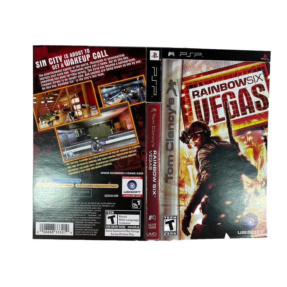 PRINT ONLY ** PSP | UMD (2007) TOM CLANCY'S RAINBOW SIX VEGAS ** PRINT ONLY
